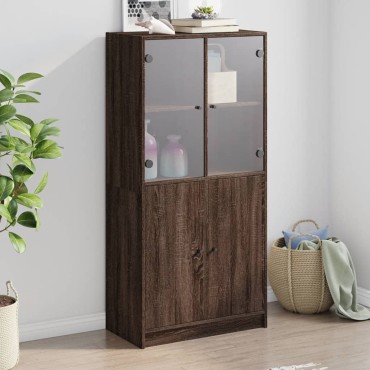 vidaXL Ντουλάπα με Πόρτες 68x37x142cm Επεξεργασμένο Ξύλο 1 τεμ.