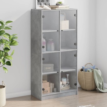 vidaXL Ντουλάπα με Πόρτες 68x37x142cm Επεξεργασμένο Ξύλο 1 τεμ.