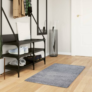vidaXL Χαλί Shaggy PAMPLONA με Ψηλό Πέλος Μοντέρνο Μπλε 60x110cm