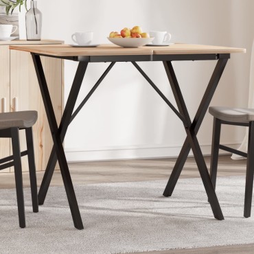vidaXL Πόδια Τραπεζαρίας σε Σχήμα «X» 70x70x73cm Ατσάλι 1 τεμ.