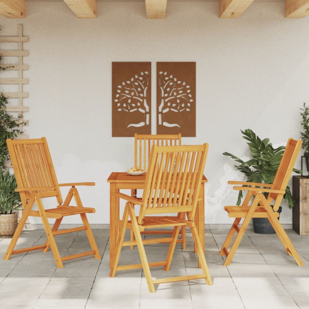 vidaXL Σετ Τραπεζαρίας Κήπου 5 τεμ. 85x85x74cm από Μασίφ Ξύλο Ακακίας