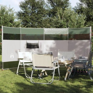 vidaXL Ανεμοφράκτης Κάμπινγκ Πράσινος 366x152x152 εκ. Αδιάβροχος