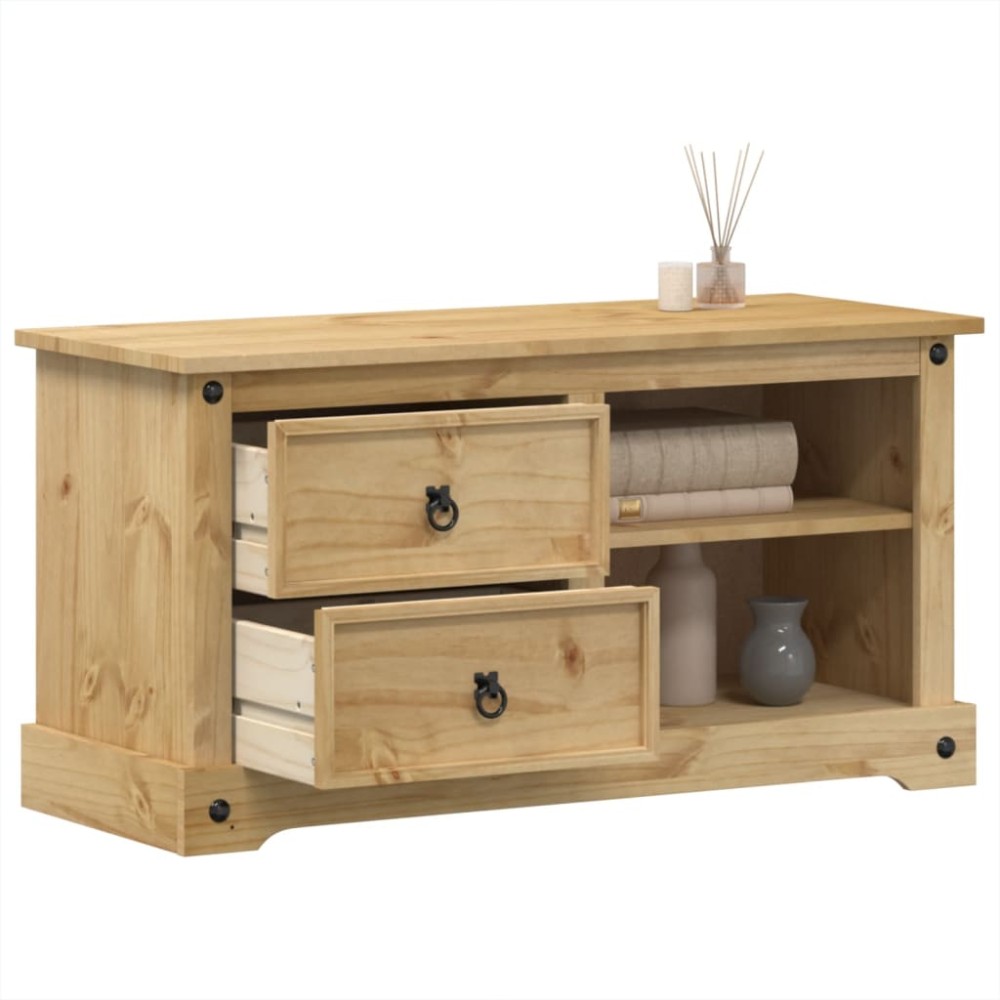 vidaXL Έπιπλο Τηλεόρασης Corona 100x40x52cm από Μασίφ Ξύλο Πεύκου