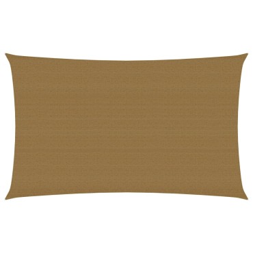 vidaXL Πανί Σκίασης Taupe 2 x 5 μ. από HDPE 160 γρ./μ²