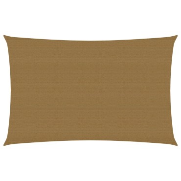 vidaXL Πανί Σκίασης Taupe 5 x 7 μ. από HDPE 160 γρ/μ²