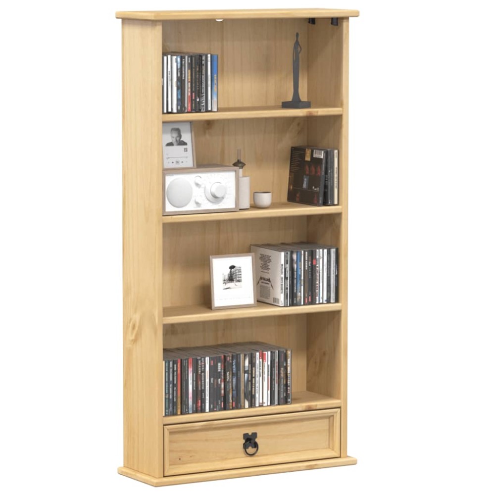 vidaXL Έπιπλο για CD Corona 52x17,5x103cm από Μασίφ Ξύλο Πεύκου