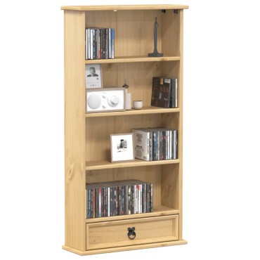 vidaXL Έπιπλο για CD Corona 52x17,5x103cm από Μασίφ Ξύλο Πεύκου
