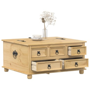vidaXL Κουτί Αποθήκευσης Corona 90x78x45cm από Μασίφ Ξύλο Πεύκου 1 τεμ.
