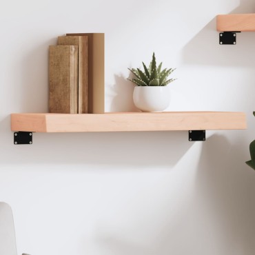 vidaXL Ράφι Τοίχου 60x20x6cm από Ακατέργαστο Μασίφ Ξύλο Δρυός 1 τεμ.