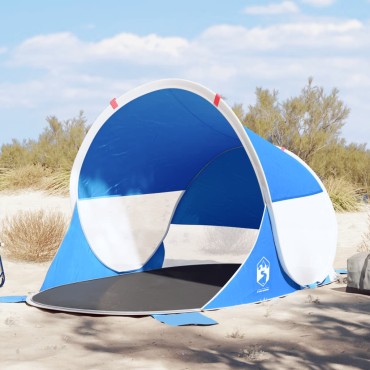 vidaXL Σκηνή Παραλίας Pop Up 2 Ατόμων Αδιάβροχη Μπλε Αζούρ