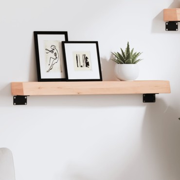 vidaXL Ράφι Τοίχου 60x10x6cm από Ακατέργαστο Μασίφ Ξύλο Δρυός 1 τεμ.