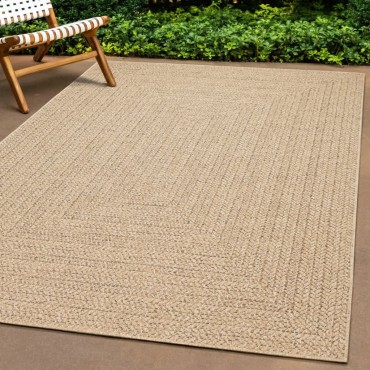 vidaXL Χαλί ZIZUR Όψη Γιούτας Εσωτ. & Εξωτ. Χώρου 80x250cm