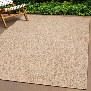 vidaXL Χαλί ZIZUR Όψη Γιούτας Εσωτ. & Εξωτ. Χώρου 200x200cm