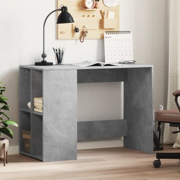 vidaXL Γραφείο Γκρι Σκυροδέματος 102x50x75cm Επεξεργασμένο Ξύλο 1 τεμ.