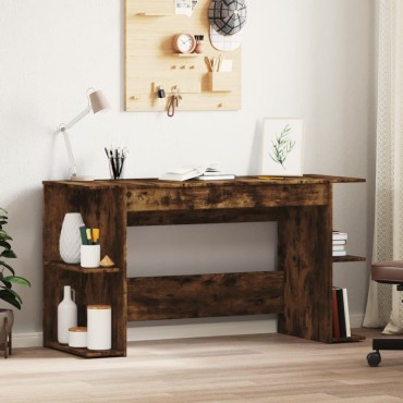 vidaXL Γραφείο Καπνιστή Δρυς 140x50x75cm από Επεξεργασμένο Ξύλο 1 τεμ.
