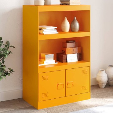 vidaXL Ντουλάπι Μουσταρδί 67x39x107cm από Ατσάλι 1 τεμ.