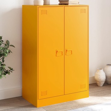 vidaXL Ντουλάπι Μουσταρδί 67x39x107cm από Ατσάλι 1 τεμ.