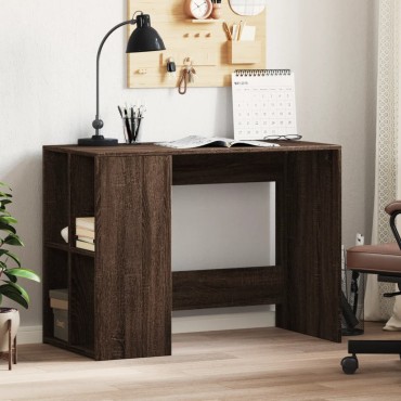 vidaXL Γραφείο Καφέ Δρυς 102x50x75cm από Επεξεργασμένο Ξύλο 1 τεμ.