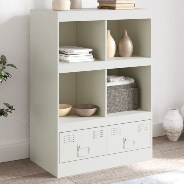 vidaXL Ραφιέρα Λευκή 67x39x95cm από Ατσάλι 1 τεμ.