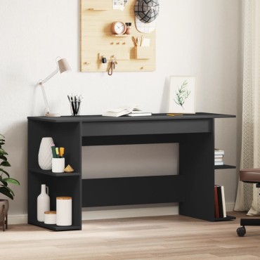 vidaXL Γραφείο Μαύρο 140x50x75cm από Επεξεργασμένο Ξύλο 1 τεμ.