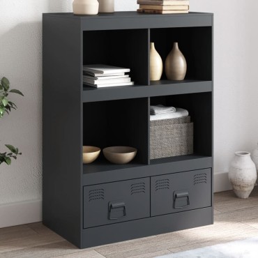 vidaXL Ντουλάπι Ανθρακί 67x39x95cm από Ατσάλι 1 τεμ.