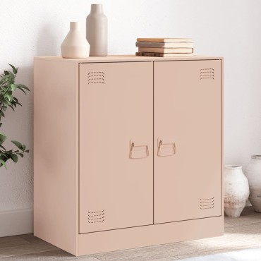 vidaXL Ντουλάπι Ροζ 67x39x73cm από Ατσάλι 1 τεμ.