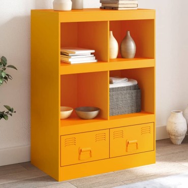 vidaXL Ραφιέρα Μουσταρδί 67x39x95cm από Ατσάλι 1 τεμ.