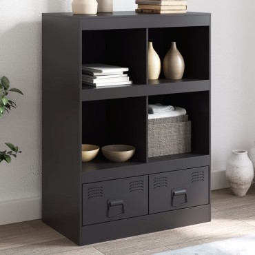 vidaXL Ντουλάπι Μαύρο 67x39x95cm από Ατσάλι 1 τεμ.