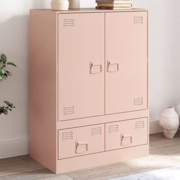 vidaXL Ραφιέρα Ροζ 67x39x95cm από Ατσάλι 1 τεμ.