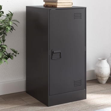 vidaXL Ντουλάπι Μαύρο 34,5x39x73cm από Ατσάλι 1 τεμ.