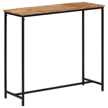 vidaXL Τραπέζι Κονσόλα 80x30x74cm από Μασίφ Ξύλο Μάνγκο/Σίδερο 1 τεμ.