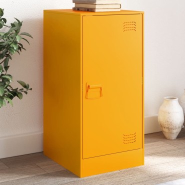 vidaXL Ντουλάπι Μουσταρδί 34,5x39x73cm από Ατσάλι 1 τεμ.