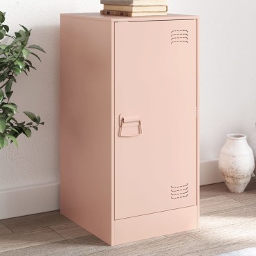 vidaXL Ντουλάπι Ροζ 34,5x39x73cm από Ατσάλι 1 τεμ.