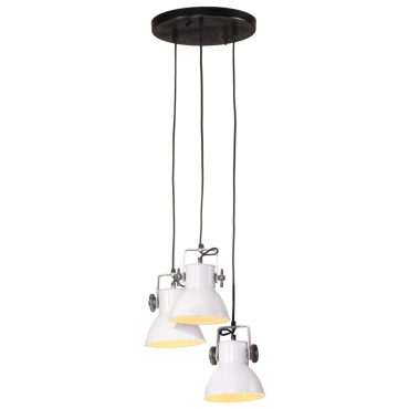 vidaXL Φωτιστικό Κρεμαστό 25 W Λευκό 30x30x100 εκ. Ε27