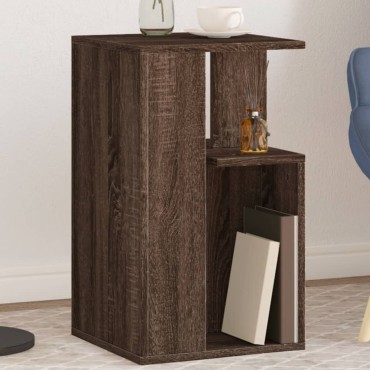 vidaXL Βοηθητικό Τραπέζι Καφέ Δρυς 35x35x60cm Επεξεργασμένο Ξύλο