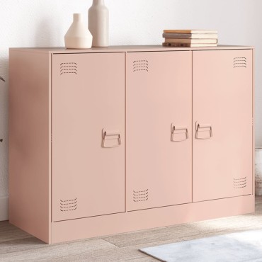 vidaXL Ντουλάπι Ροζ 99x39x73cm από Ατσάλι 1 τεμ.