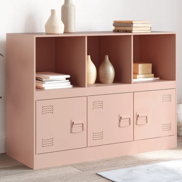 vidaXL Ντουλάπι Ροζ 99x39x73cm από Ατσάλι 1 τεμ.