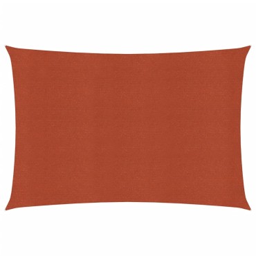 vidaXL Πανί Σκίασης Ορθογώνιο Τερακότα 3,5x4,5 μ. HDPE 160 γρ./μ²