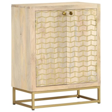 vidaXL Ντουλάπι με 2 Πόρτες 55x30x70cm από Μασίφ Ξύλο Μάνγκο 1 τεμ.
