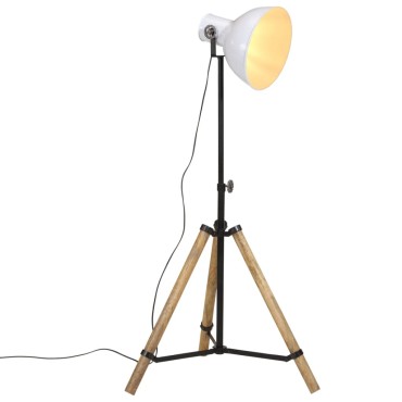 vidaXL Φωτιστικό Δαπέδου 25 W Λευκό 75x75x90-150 εκ. E27