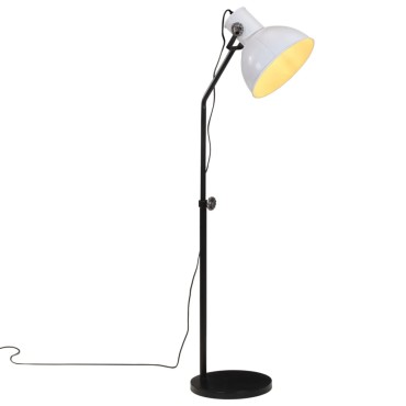vidaXL Φωτιστικό Δαπέδου 25 W Λευκό 30x30x90-150 εκ. E27