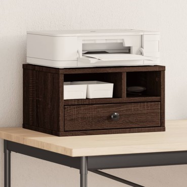 vidaXL Βάση Εκτυπωτή Καφέ Δρυς 40x32x22,5 εκ. από Επεξεργασμένο Ξύλο