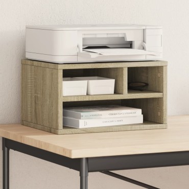 vidaXL Βάση Εκτυπωτή Sonoma Δρυς 40x32x22,5 εκ. από Επεξεργασμένο Ξύλο