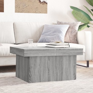 vidaXL Τραπεζάκι Σαλονιού Γκρι Sonoma 80x55x40cm Επεξεργασμένο Ξύλο 1 τεμ.