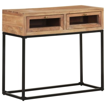 vidaXL Τραπέζι Κονσόλα 90x35x76cm από Μασίφ Ξύλο Ακακίας 1 τεμ.