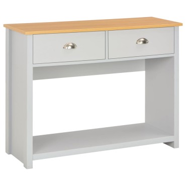 vidaXL Τραπέζι Κονσόλα Γκρι 97x35x76cm 1 τεμ.