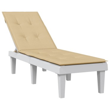 vidaXL Μαξιλάρι Σεζλόνγκ Μπεζ (75+105)x50x4cm Υφασμάτινη