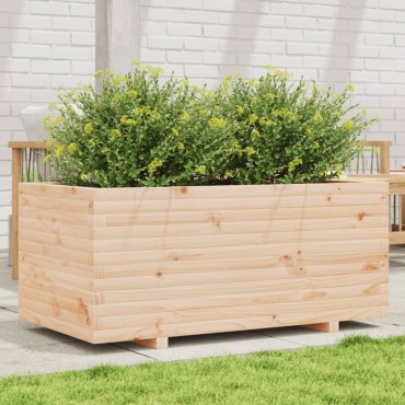 vidaXL Ζαρντινιέρα Κήπου 110x60x49,5 εκ από Μασίφ Ξύλο Πεύκου