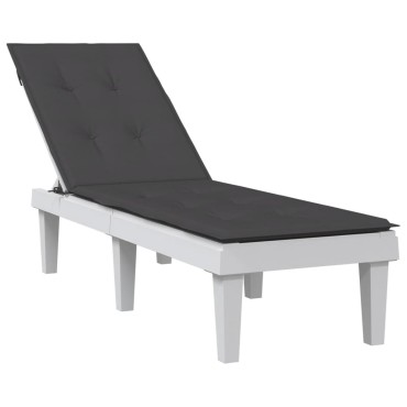 vidaXL Μαξιλάρι Σεζλόνγκ Ανθρακί (75+105)x50x4cm Υφασμάτινη