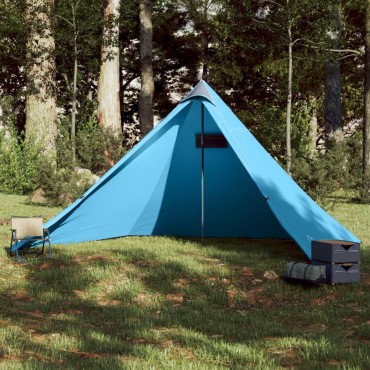 vidaXL Σκηνή Οικογενειακή Tipi 7 Ατόμων Αδιάβροχη Μπλε